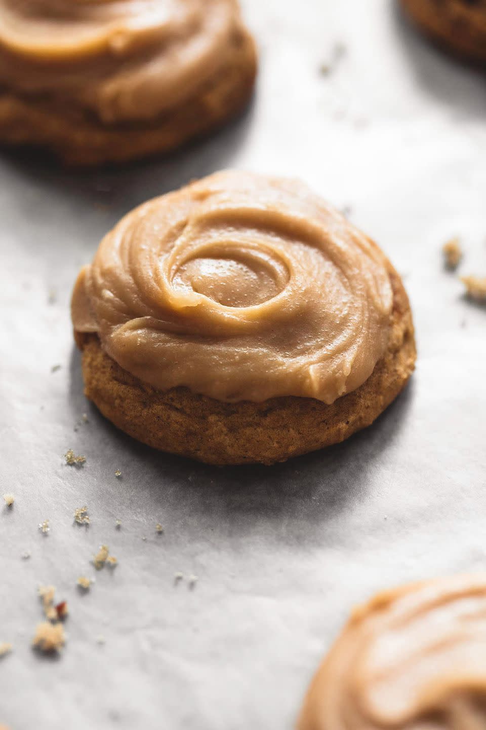 Pumpkin Cookies With Brown Sugar Frosting