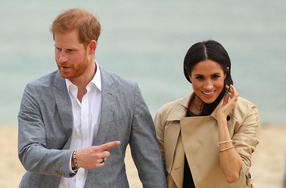 Prince Harry is seen wearing an Oura Ring in 2018 (Getty Images)