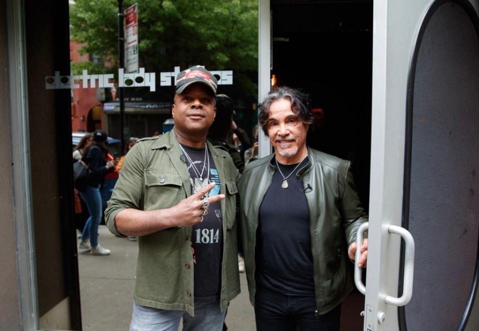 New York Post’s Chuck Arnold and John Oates in New York City. Tamara Beckwith/N.Y.Post