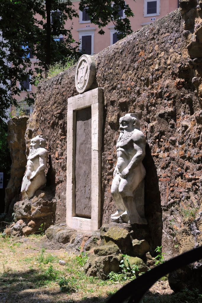 magic door to the park of piazza vittorio rome lazio italy