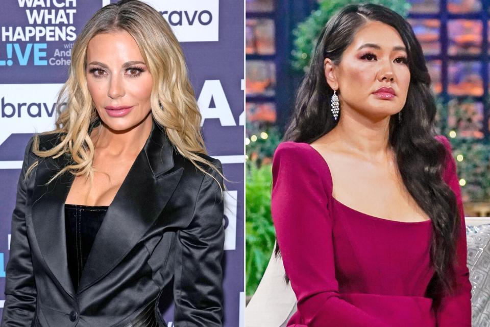 Dorit Kemsley -- (Photo by: Charles Sykes/Bravo/NBCU Photo Bank via Getty Images); Crystal Kung Minkoff, Dorit Kemsley, Lisa Rinna, Erika Girardi -- (Photo by: Nicole Weingart/Bravo/NBCU Photo Bank via Getty Images)