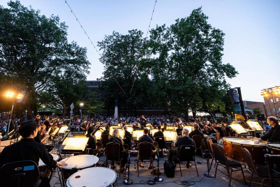 The Louisville Orchestra performed in Glasgow as part of its two-year tour of Kentucky. Provided