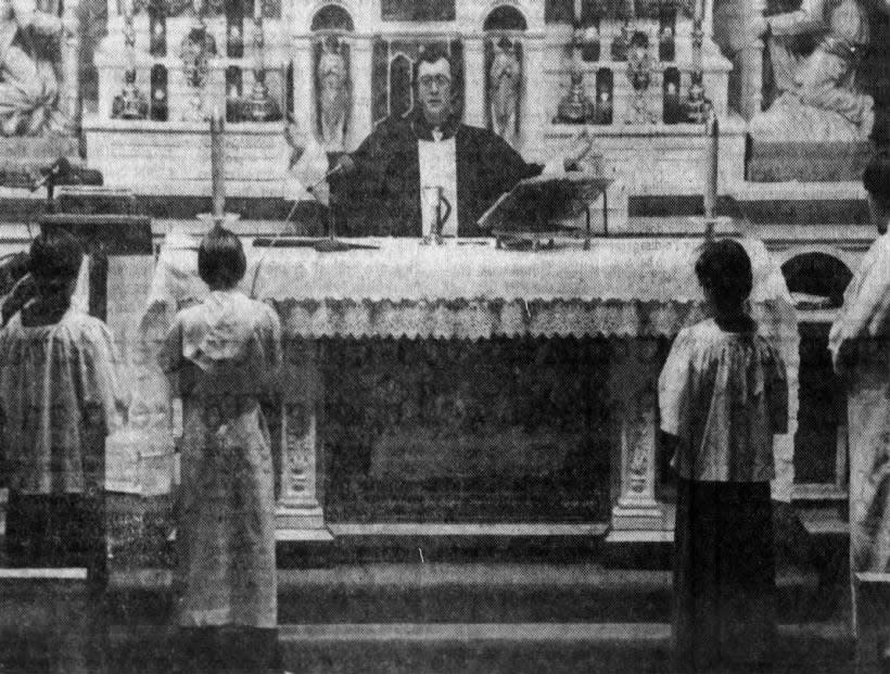 The Rev. Edward Wanat celebrated a special Mass at St. Stanislaus R.C. Church in Sayreville on Monday, March 30, 1981, leading the congregation in prayers for the health and well-being of President Ronald Reagan and others wounded in Monday, March 30, 1981’s assassination attempt.