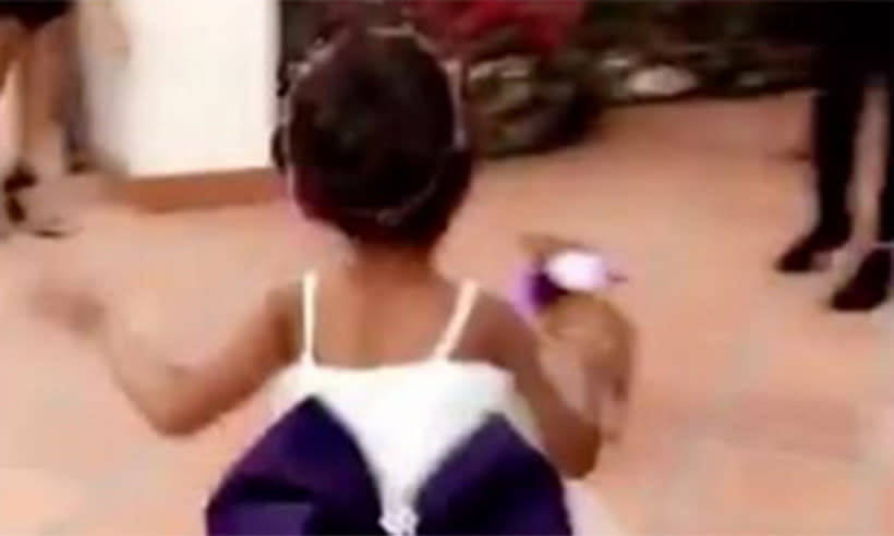 North West steals the show as an adorable flower girl – see the video!