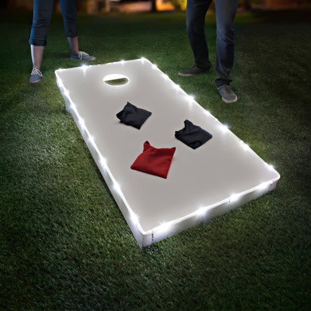 <p>The <span>Brightz TossBrightz White Cornhole Light Kit</span> ($15, originally $34) features LED lights so that you can keep the game going after dark.</p>