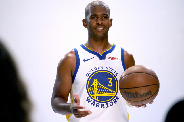 Watch: Chris Paul hits pull-up jumper from corner for first bucket as a Warrior in preseason vs. Lakers