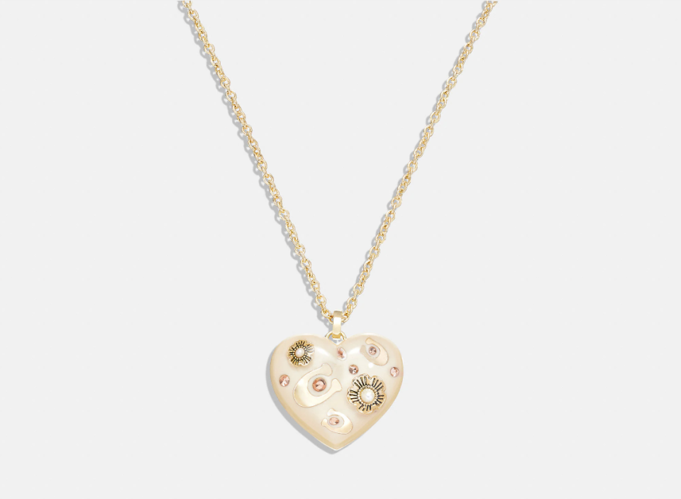 Signature Heart Pendant Necklace (Photo via Coach)