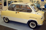 <p>From the front, the Janus looks a bit like BMW’s Isetta, but from the side you’ll see less similarities. Zundapp was a motorcycle manufacturer, and in 1956 its focus turned to producing a ‘quality bubble car’. Aircraft designer <strong>Claude Dornier</strong>, mostly known for designing the Dornier Do X flying boat, was hired to envision the Janus.</p><p>It had two doors, one at the front and rear, and it could seat four people, although the rear bench faced backwards. <strong>6900</strong> were made before production seized in 1958. Its main design flaw was its poor handling: the engine was too light and the centre of gravity shifted depending on how many passengers were on board.</p>