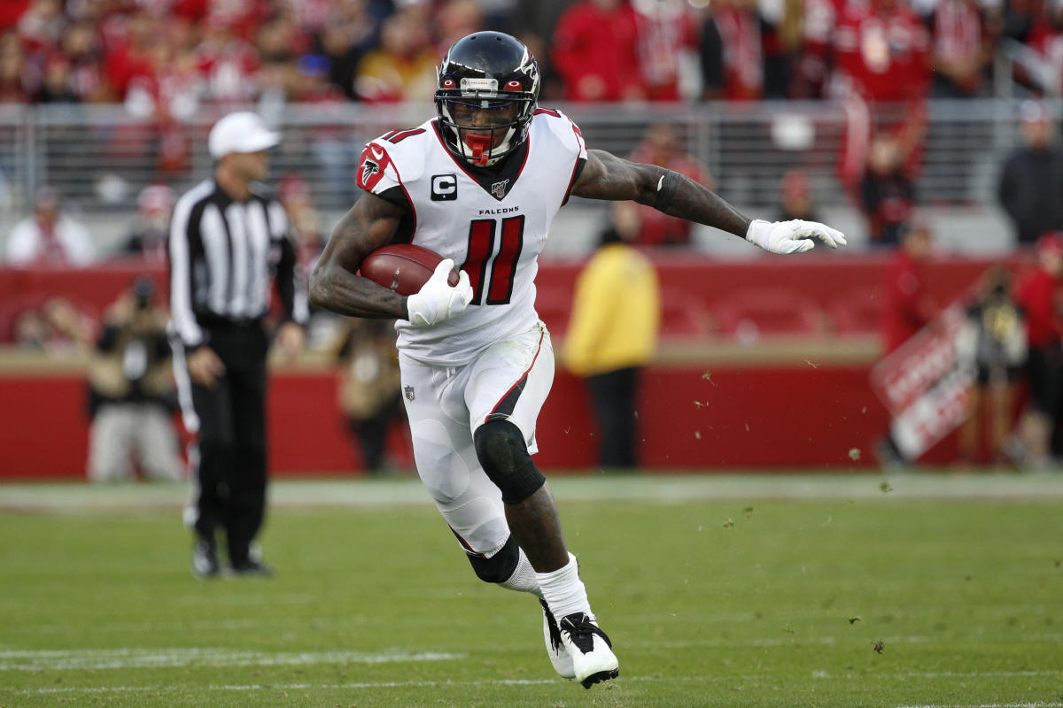 Julio Jones barely gets over goal line and Falcons get huge upset over 49ers