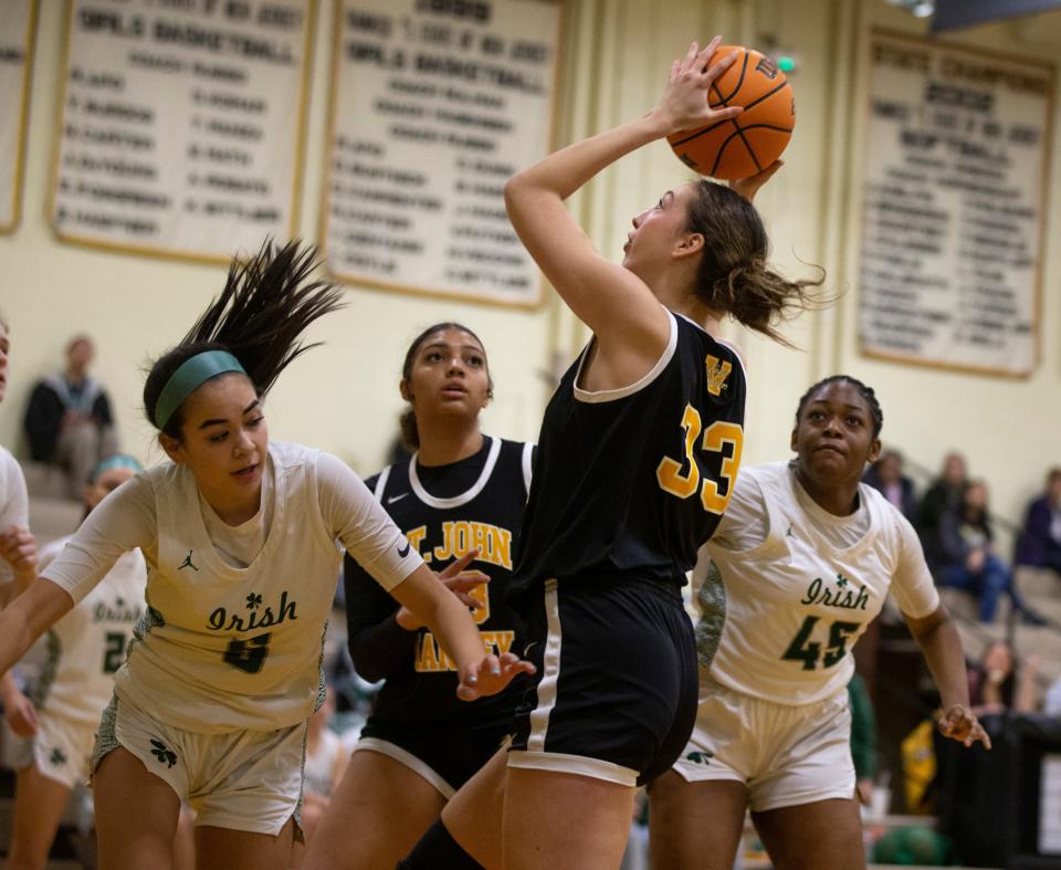 Camden at St John Vianney girls basketball.   
Holmdel, NJ
Friday, February 23, 2024