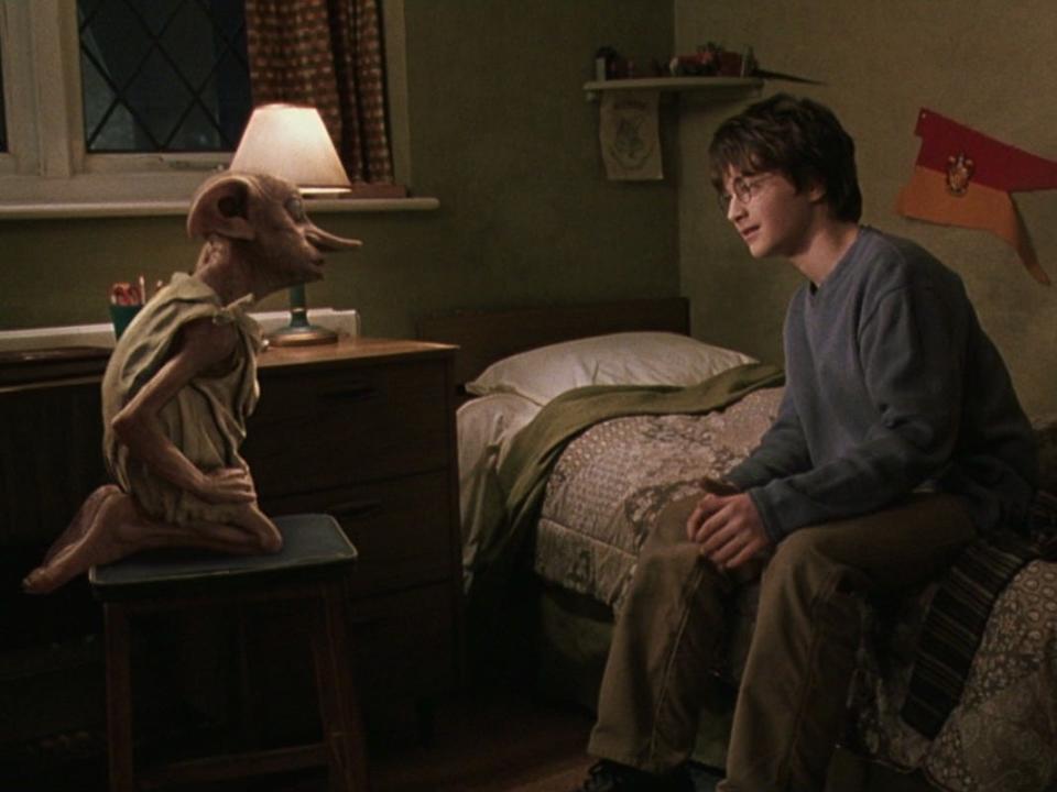 Harry Potter and Dobby in Chamber of Secrets