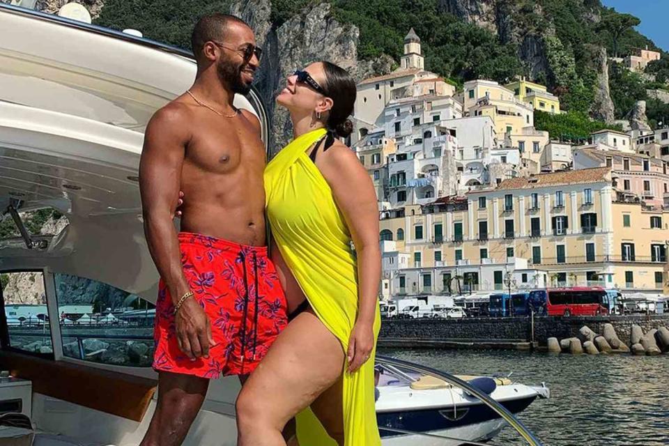 <p>Ashley Graham Instagram</p> Ashley Graham and husband Justin Ervin celebrate 13 years of marriage During Italy vacation