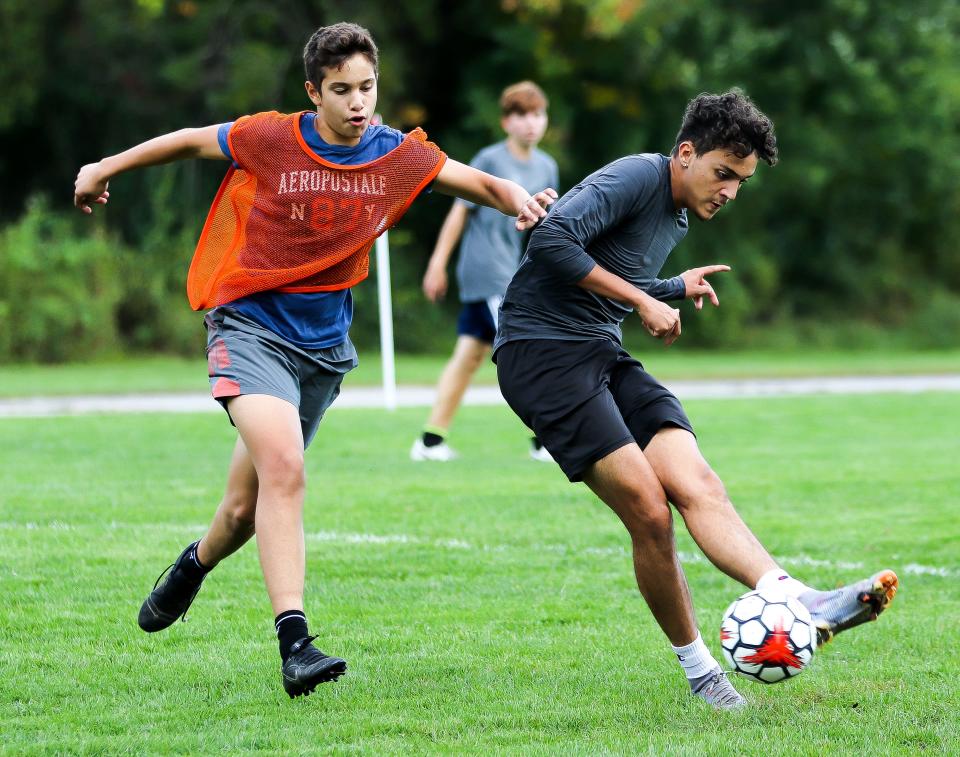 Rockland's João Faria fires a shot during a practice on Monday, September 26, 2022.