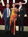 <p>The stars of <em>The Greatest Showman</em> attended the Australian premiere of their new film on Wednesday in Sydney. Zendaya stole the show in a whimsical butterfly dress. (Photo: Don Arnold/WireImage) </p>