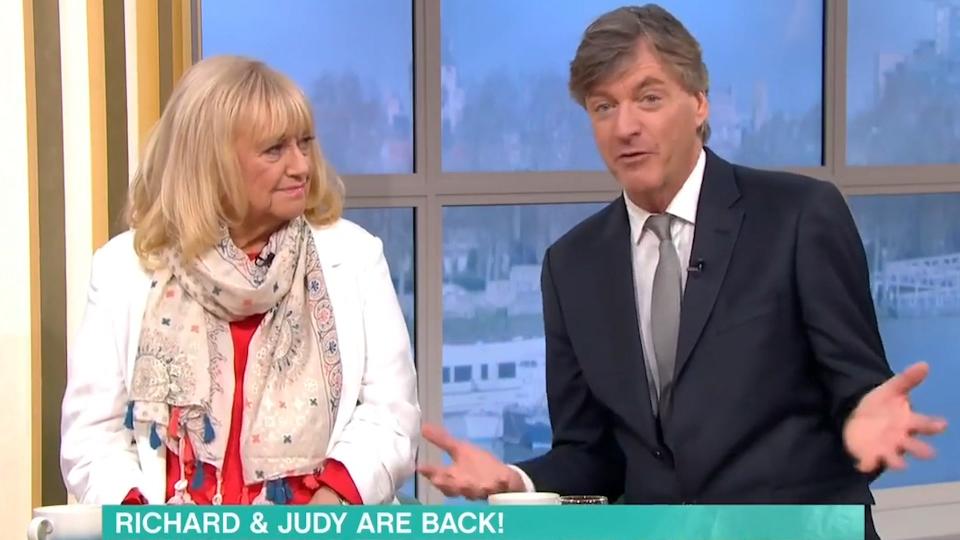 Richard Madeley and Judy Finnigan on This Morning (ITV)