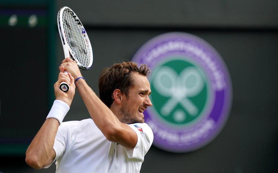 Daniil Medvedev - Wimbledon considers climbdown over Russian and Belarusian player ban after $1m ATP fine - John Walton/PA