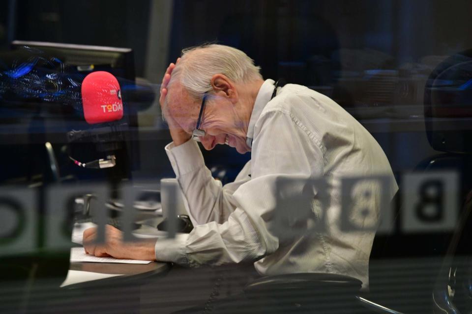 John Humphrys in the studio at New Broadcasting House (PA)