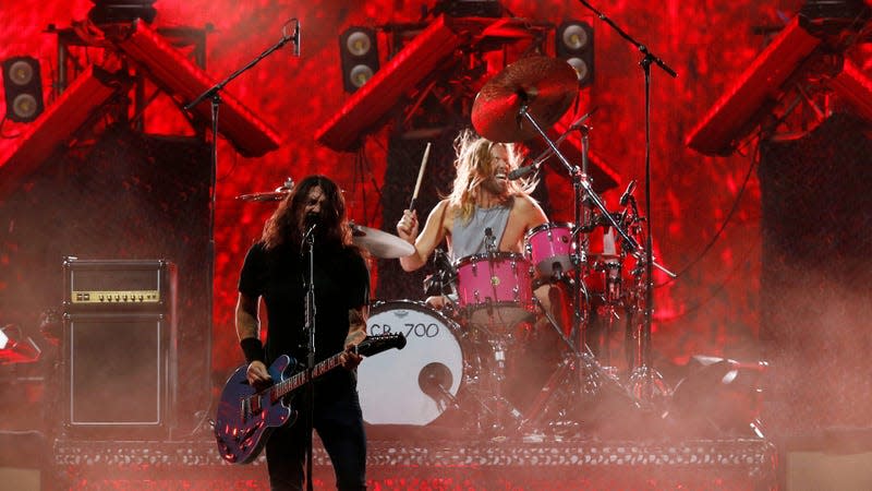 Dave Grohl and Taylor Hawkins