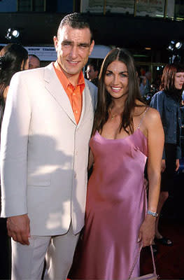 Vinnie Jones and his galpal at the Westwood, CA National Theatre premiere of Touchstone's Gone In 60 Seconds