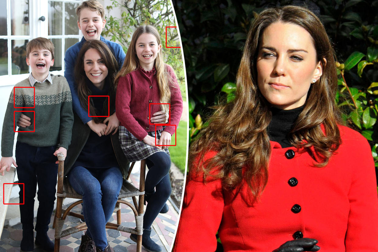 Kate Middleton and her kids.