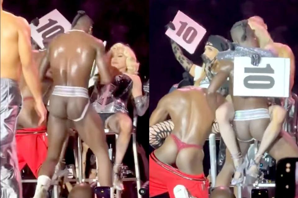 Kim Petras meets Madonna fun sexy surprise on stage miami concert