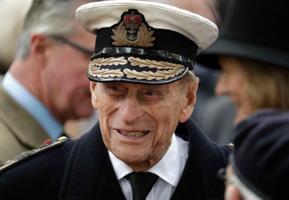 Prince Philip, Duke of Edinburgh, at the opening of the annual Field of Remembrance at Westminster Abbey in London, Nov. 10, 2016.