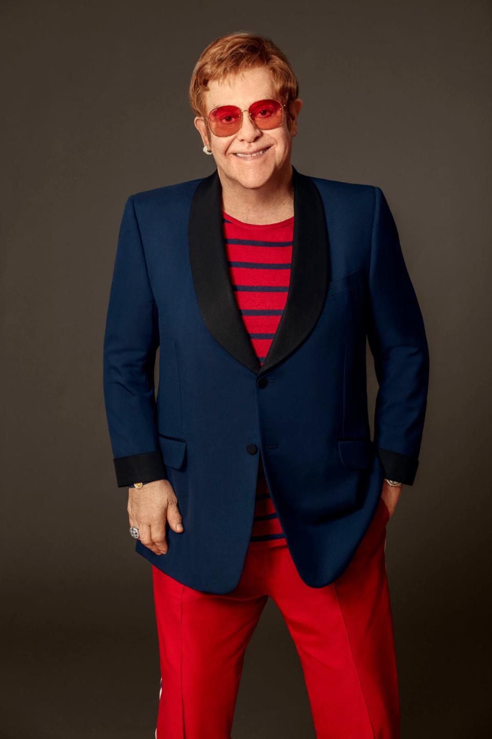 Elton John collaborated with numerous artists for "The Lockdown Sessions," including Brandi Carlile, Charlie Puth, Dua Lipa, Eddie Vedder, Gorillaz, Lil
Nas X, Miley Cyrus and Nicki Minaj.