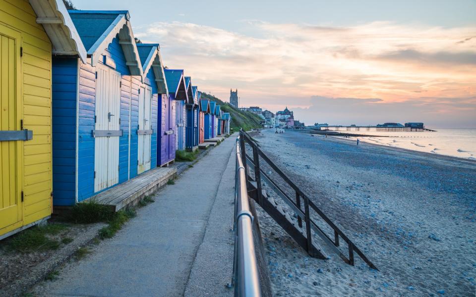 Beach huts at Cromer - Getty