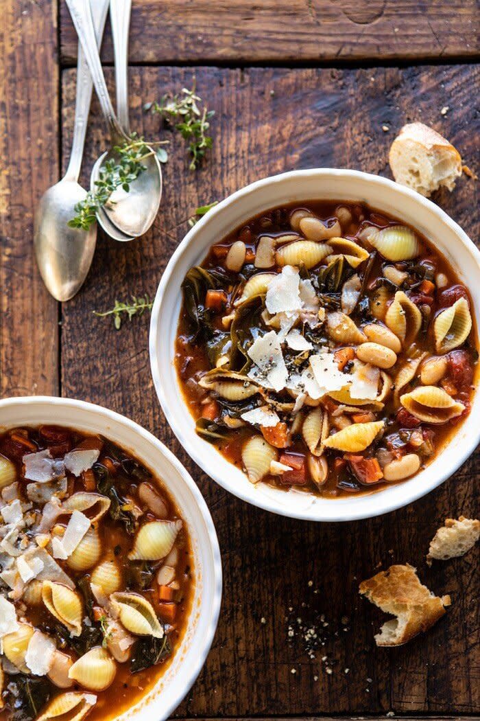 <strong><a href="https://www.halfbakedharvest.com/instant-pot-pasta-e-fagioli/" target="_blank" rel="noopener noreferrer">Get the Instant Pot Pasta Fagioli recipe from Half Baked Harvest</a></strong>