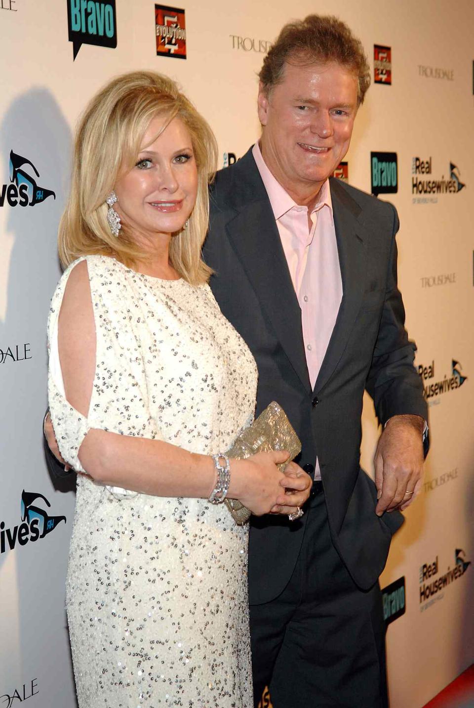 Kathy Hilton and Rick Hilton attend the "Real Housewives of Beverly Hills" Premiere Party at Trousdale on October 11, 2010 in West Hollywood, California