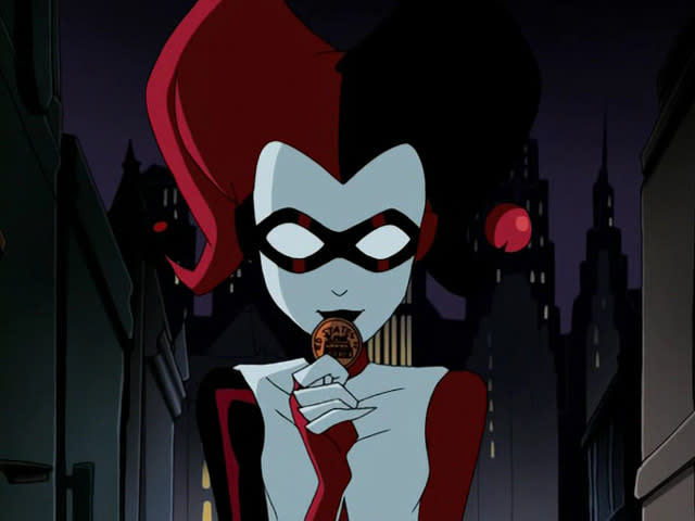 <p>A stylized Harley turned up in the fourth season of this animated series. <i>(Image: Warner Bros. TV)</i></p>