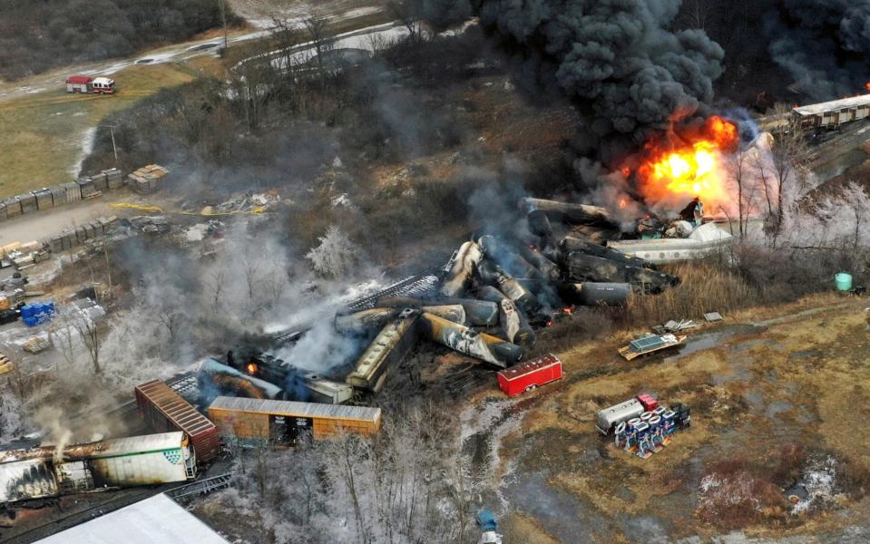 High-profile derailments, such as in East Palestine, Ohio, earlier this year, have increased concerns about rail safety - Gene J. Puskar/AP