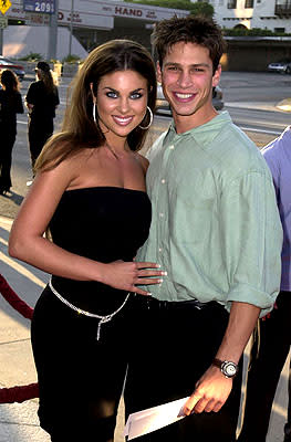 Nadia Bjorlin and Huntley Ritter at the L.A. premiere of MGM's Original Sin