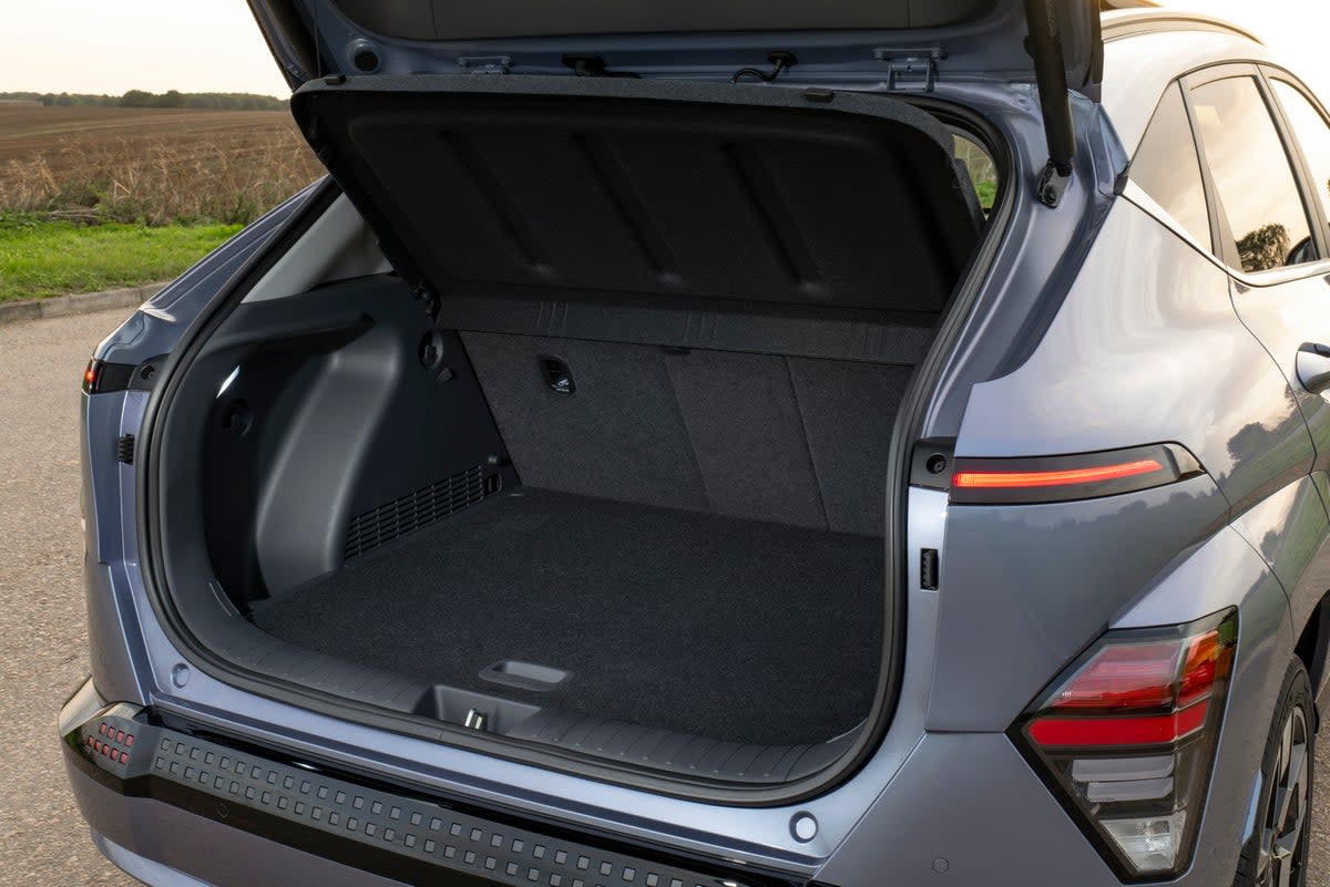 As the new Kona is bigger than its predecessor, the boot space is now even larger (Hyundai)