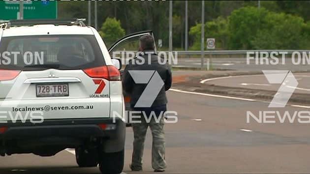 The man had stopped down the street to close the boot after he'd driven off with it open. Source: 7News