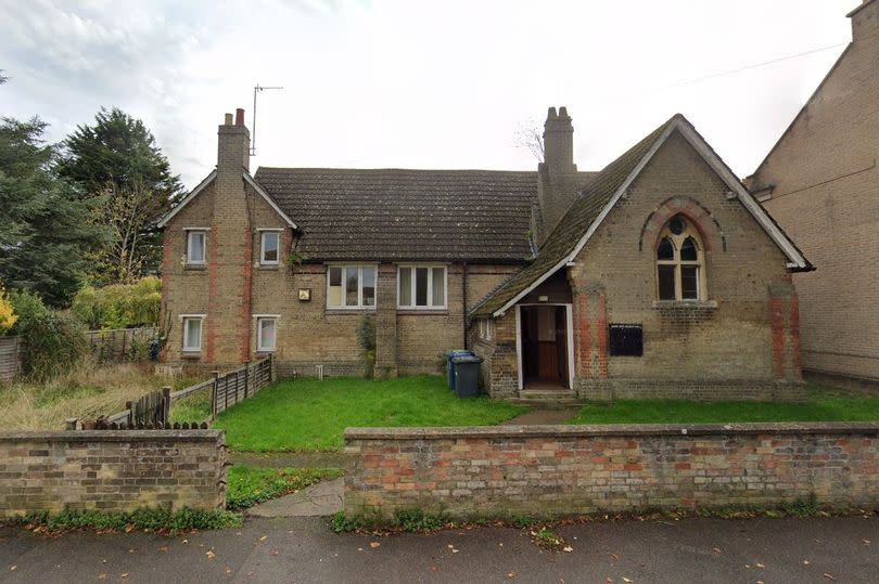 Exterior of the two-storey church hall.