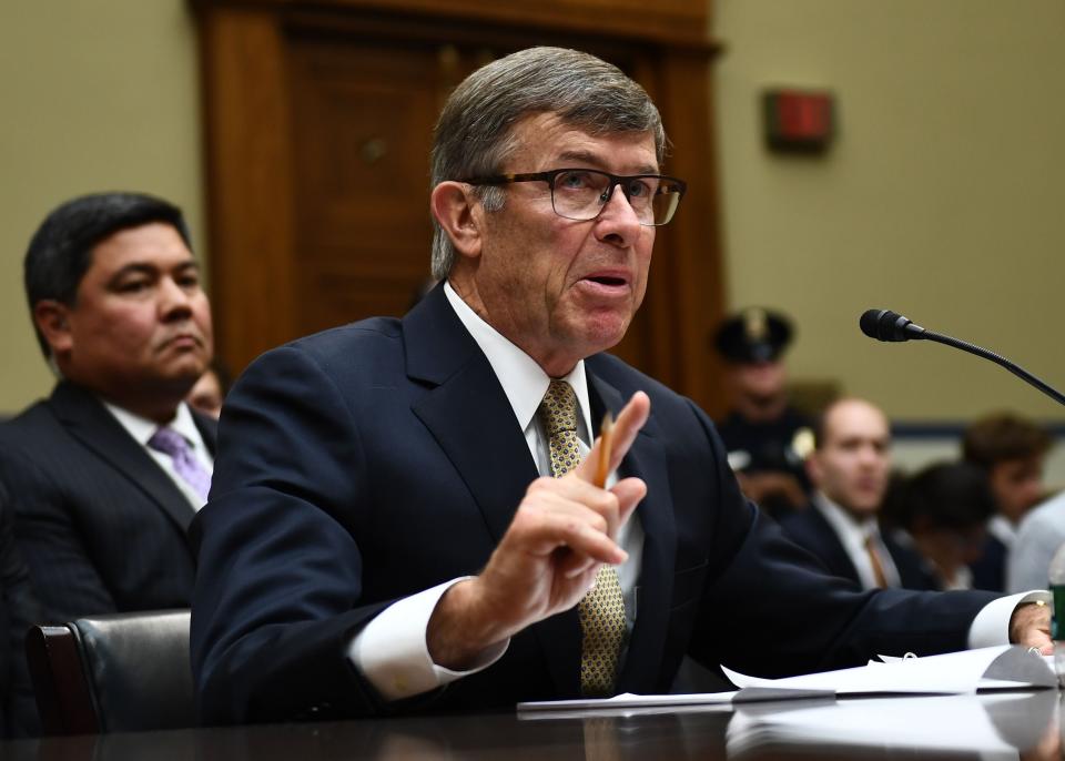 Acting Director of National Intelligence Joseph Maguire testifies before a hearing of the House Permanent Select Committee on Intelligence on September 26, 2019, in Washington, DC.