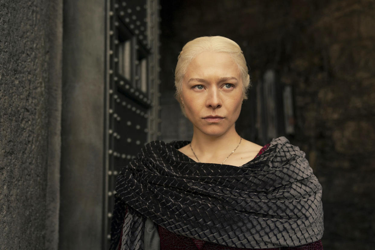 Emma D'Arcy as Rhaenyra. (Theo Whiteman / HBO)