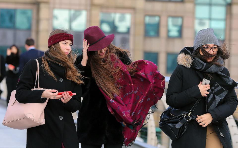 Women in the cold - Credit: Dinendra Haria/Rex