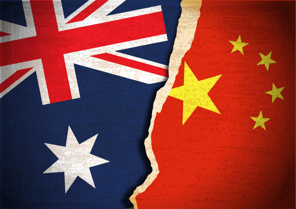 Australia's relations with China continue to deteriorate. Source: Getty