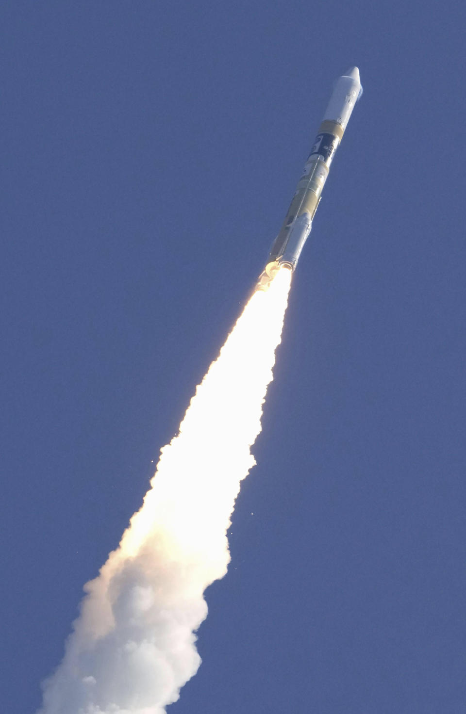 An HII-A rocket lifts off from the launch pad at Tanegashima Space Center in Kagoshima, southern Japan Thursday, Sept. 7, 2023. (Kyodo News via AP)