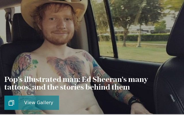 Ed Sheeran: stories behind his tattoos