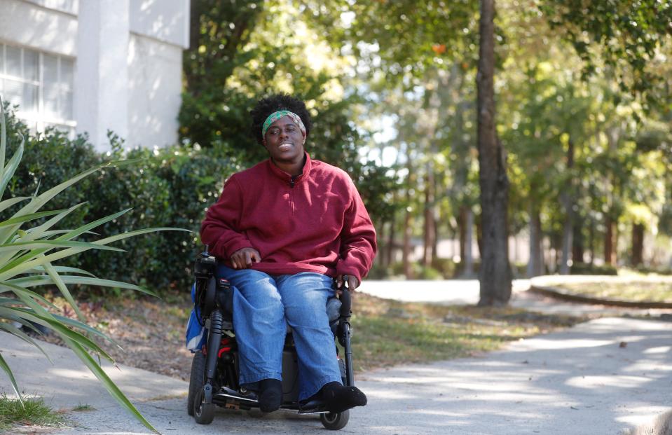 Jessica Mathis, who has cerebral palsy, is a member of the nonpartisan voting initiative, Revup GA and advocates for improved voting access for voters with disabilities.