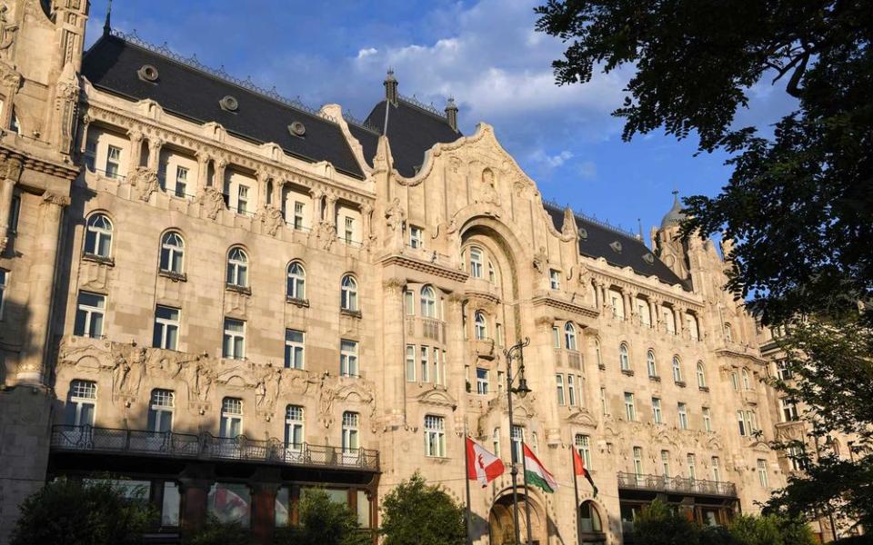 The exterior of the Four Seasons Hotel Gresham Palace, in Budapest. | Katherine Wolkoff