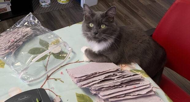 Lorelai supervises as residents at the care home work on projects.