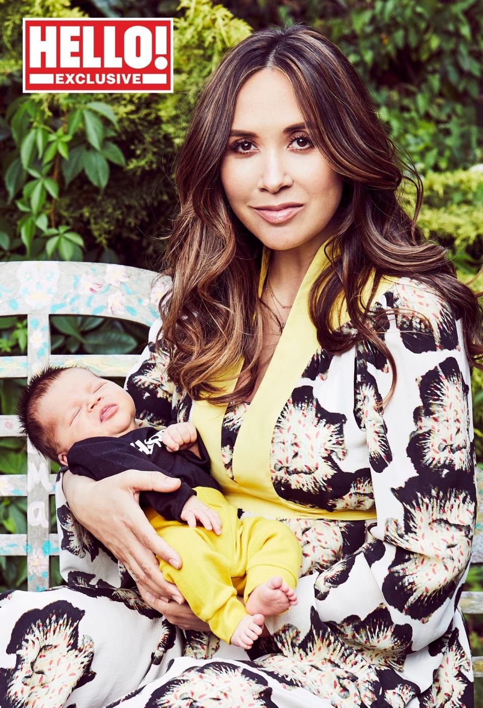 New mum: Myleene Klass with her newborn son Apollo (PA)