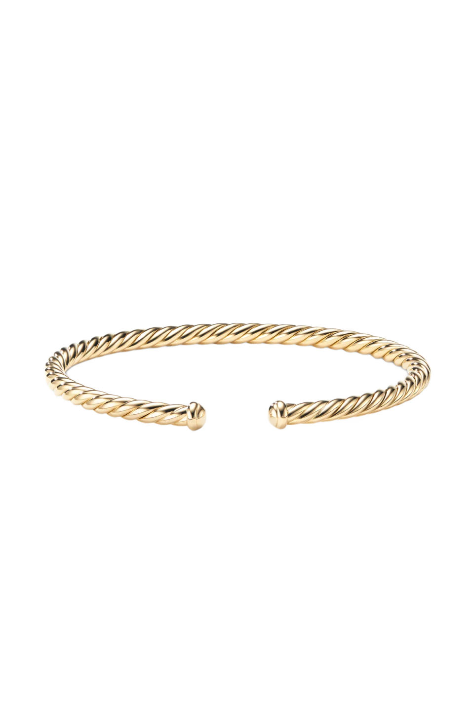 David Yurman Cable Flex Bracelet in 18k Yellow Gold, 4mm