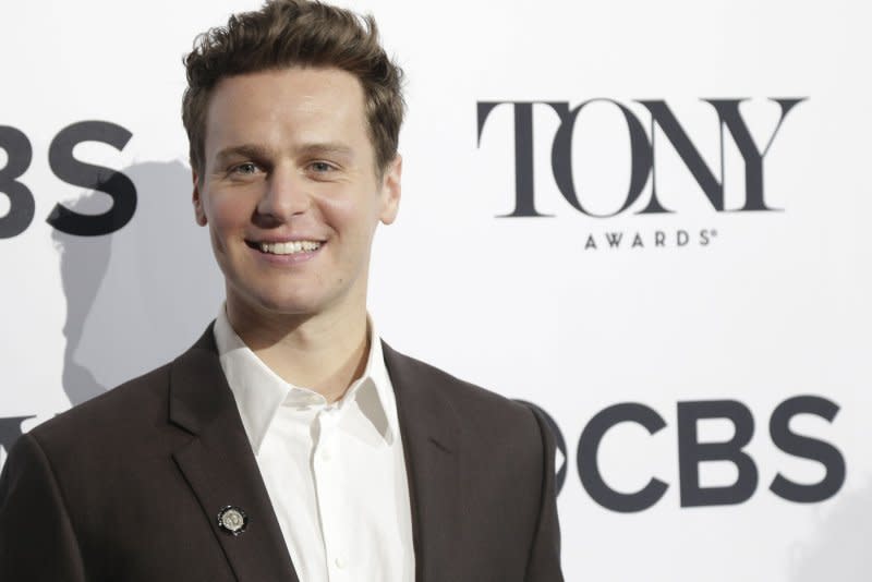 Jonathan Groff arrives on the red carpet at the 2016 Tony Awards Meet The Nominees Press Reception in New York City. File Photo by John Angelillo/UPI