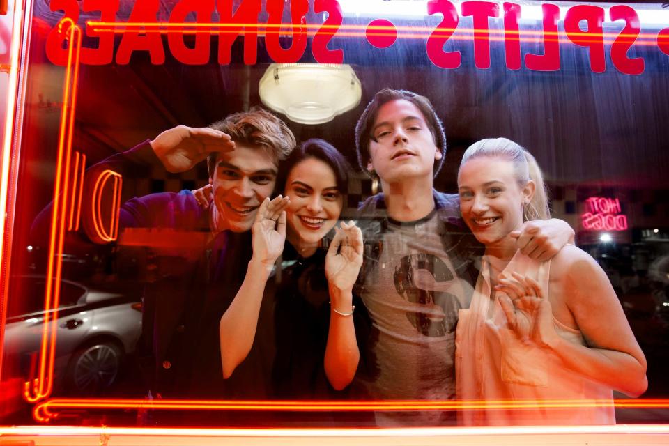 Sugar, sugar: Archie (Apa), Veronica (Mendes), Jughead (Sprouse) and Betty (Reinhart) reborn on the CW