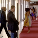 <p>The biggest rule of the show is that the cast members can't see who they're dating. How does this work? The creators designed pods that separate the men and women by glowing walls.</p>